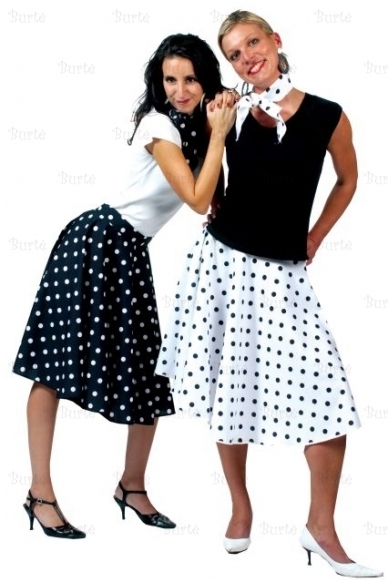 50-ųjų stiliaus sijonas, baltas 1