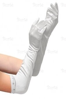 White Long Children's Gloves