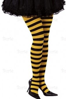 Yellow striped tights