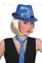 Disko skrybėlė, mėlyna