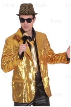 Пиджак в стиле диско, золотистый