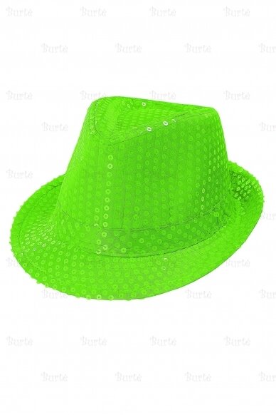 Disko skrybėlė, žalia (neoninė) 2