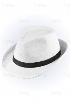 Gangsterio skrybėlė, balta