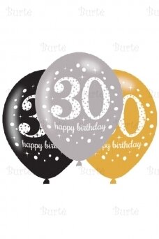 Balloons birthday age 30
