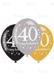 Balloons birthday age 40