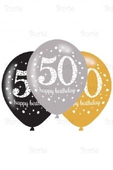 Balloons birthday age 50