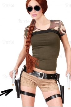 Double holster with guns