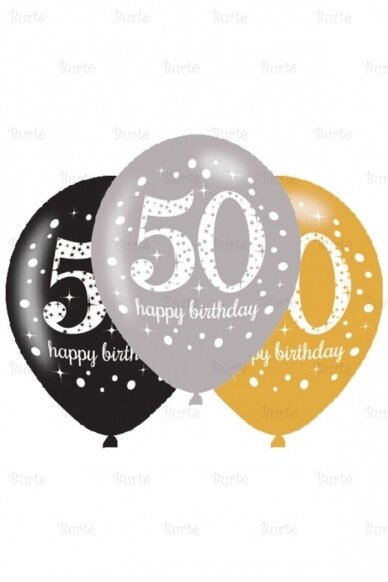 Balloons birthday age 50