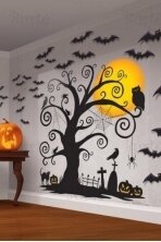 Helovino sienos dekoracija