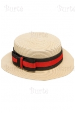 Gondolier hat with black-red band