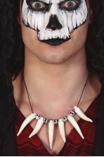 Caveman necklace with teeth