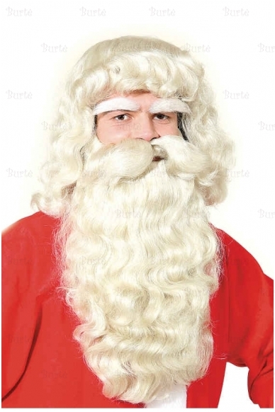 Kalėdų Senelio perukas ir barzda (su antakiais) 1