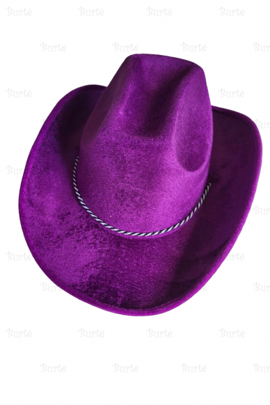 Kaubojaus skrybėlė, violetinė