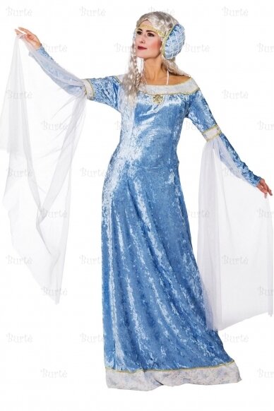 Medieval dress, light blue 3
