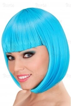 Blue wig