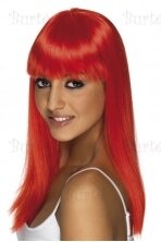 Raudonų plaukų perukas