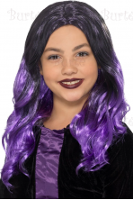Raganos perukas (juoda/violetinė)