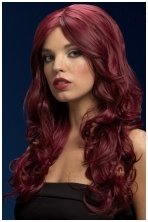 Raudonosios vyšnios spalvos perukas Nicole