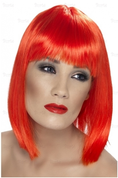 Glam Wig ,Neon Red