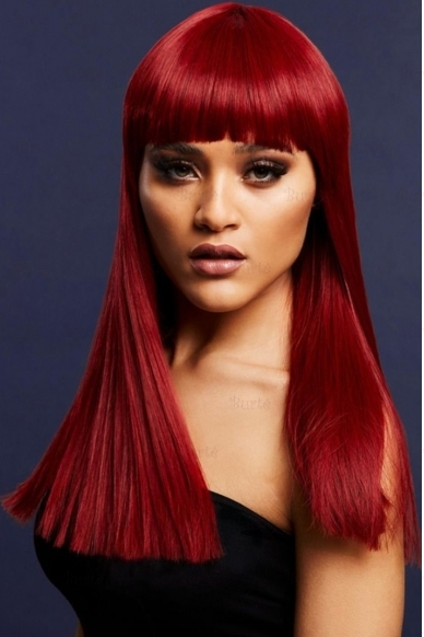 Raudonos spalvos perukas Alexia