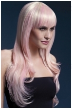 Rožinės blondinės perukas Sienna