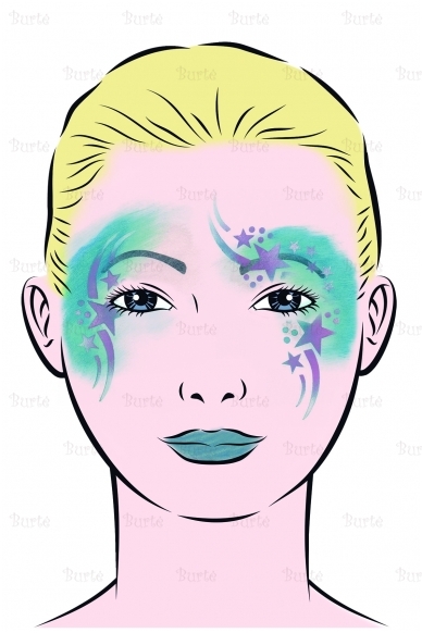Pattern for face colouring 1