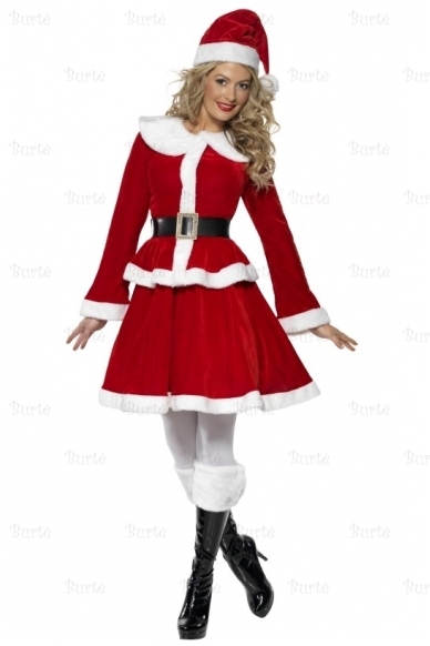 Miss Santa Costume With Muff
