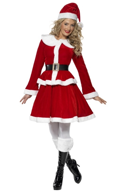 Miss Santa Costume With Muff | Santa Claus and Santa Lady | Fancy Dress  Costumes for Adults | Fancy dress costumes and disguise | Burte fancy dress  costumes e-shop