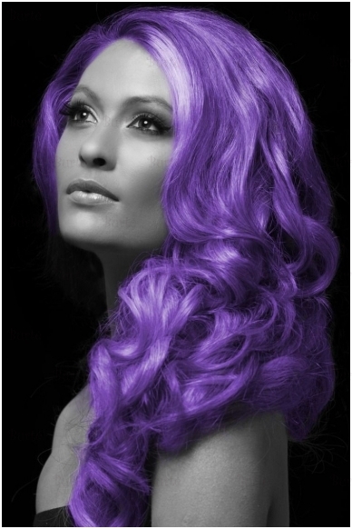 Spalvotas plaukų lakas, violetinis 1