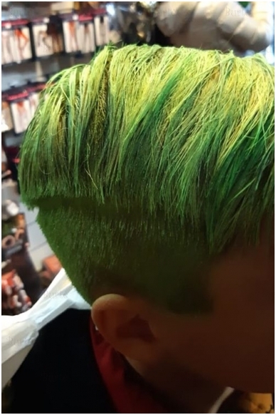Spalvoti plaukų dažai, žali 3