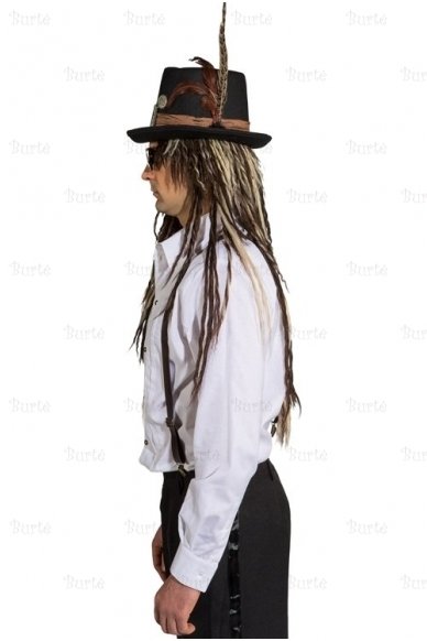 Top-hat steampunk with feathers 2