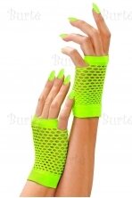 Green Neon Fingerless Gloves