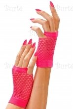 Pink Neon Fingerless Gloves