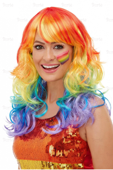 Радужный парик