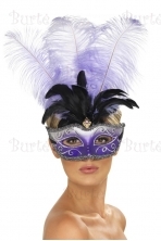Venecijos kaukė, violetinė