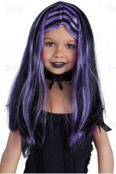 Violetinis raganos perukas (vaikams)