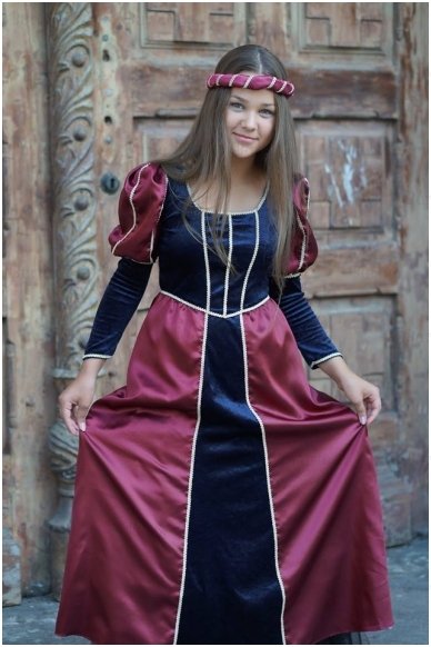 Viduramžių princesės kostiumas 1