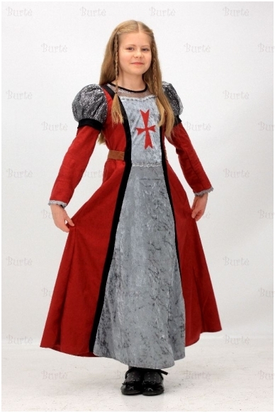 Viduramžių princesės suknelė