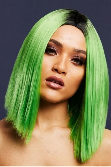Žalios spalvos perukas Kylie 1